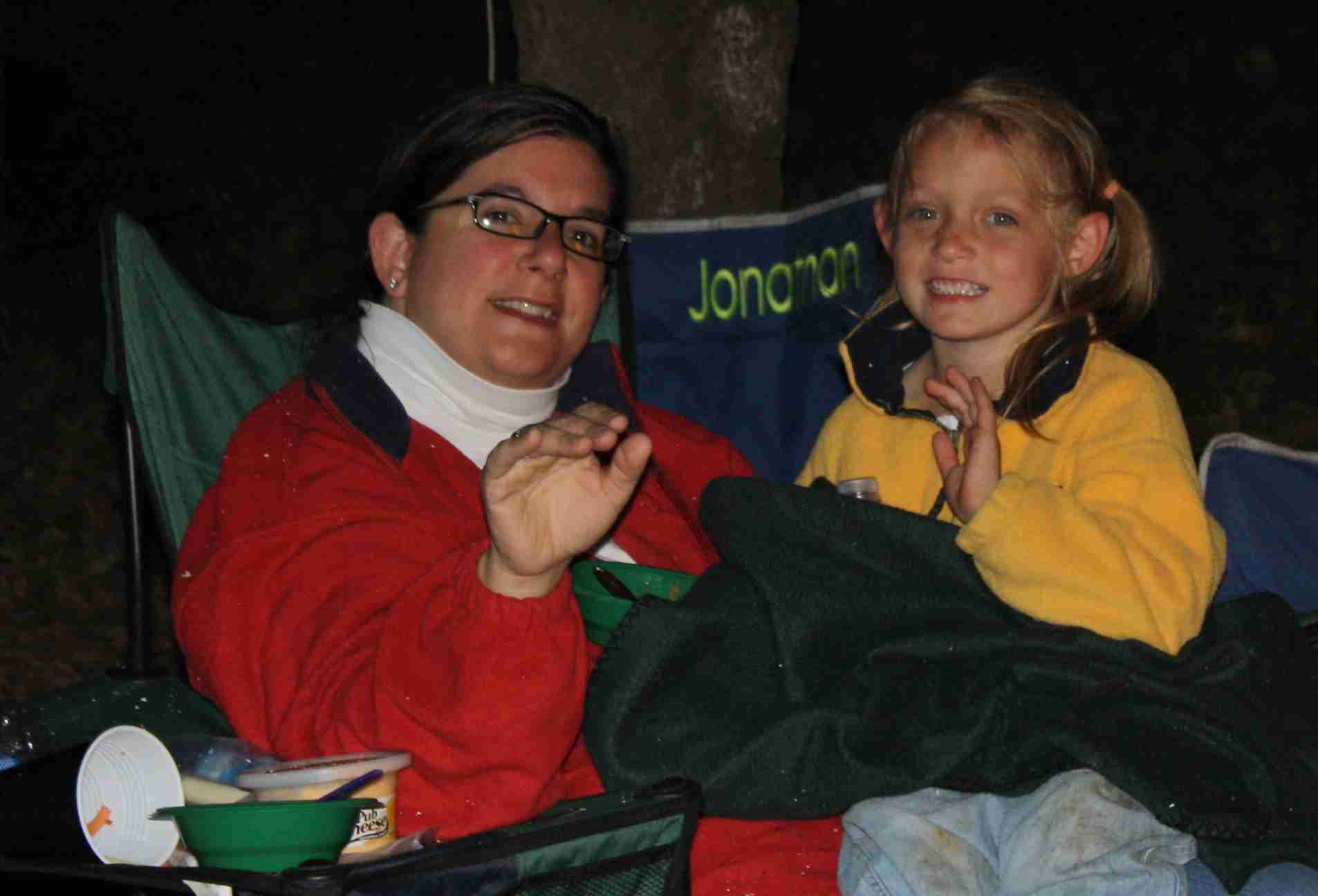 2009-10-03 Maramec Springs BC at campfire.jpg